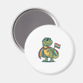 Schattig Pride Dinosaur Vector T-shirt ontwerp_1 Magneet (Voorkant / Achterkant)