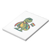 Schattig Pride Dinosaur Vector T-shirt Ontwerp_1 Notitieblok (Linkerzijde)