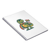 Schattig Pride Dinosaur Vector T-shirt ontwerp_1 Notitieboek (Rechterzijde)