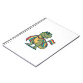 Schattig Pride Dinosaur Vector T-shirt ontwerp_1 Notitieboek (Linkerzijde)