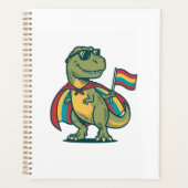 Schattig Pride Dinosaur Vector T-shirt Ontwerp_1 Planner (Voorkant)