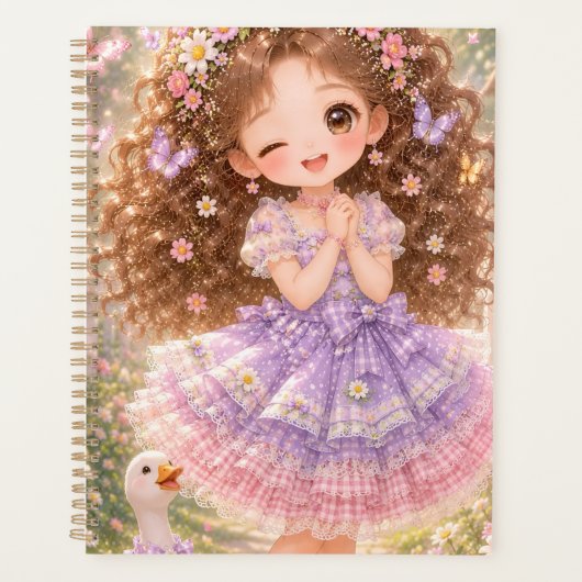 Schattig Princess 12-Maanden Jaarplanner Planner (Voorkant)