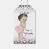 Schattig Princess Baby shower Cadeaulabel (Voorkant)