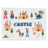 schattig Princess kasteel Groot Cadeauzakje (Achterkant)