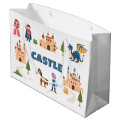 schattig Princess kasteel Groot Cadeauzakje (Achterkant Gekanteld)