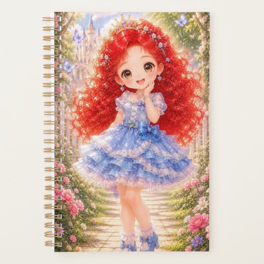 Schattig Prinses 12-Maanden Jaarplanner Planner (Voorkant)
