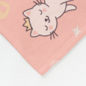 Schattig Prinses Kat Fleece Deken (Hoek)