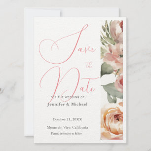 Schattig Professioneel Minimalistisch Eenvoudig Mo Save The Date