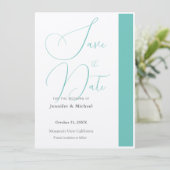 Schattig Professioneel Minimalistisch Eenvoudig Mo Save The Date (Staand voorkant)