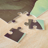 Schattig Pug Cartoon Kreukelen Gezichtsportret Legpuzzel (Zijkant)