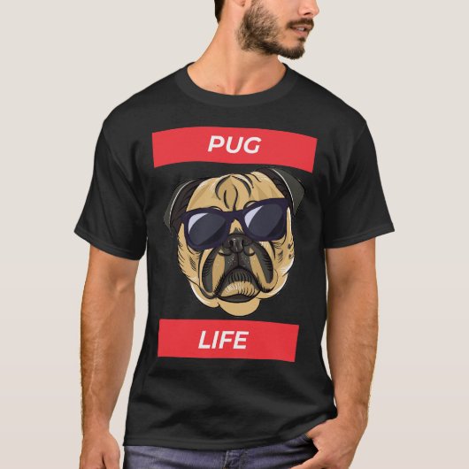 Schattig Pug Leven - Grappig 275 T-shirt (Voorkant)