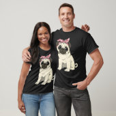 Schattig Pug Meisje T-shirt (Unisex)