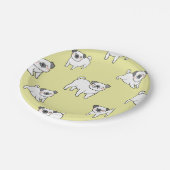 Schattig Pug Pattern Dog-Theme Party Papieren Bordje (Gekanteld)