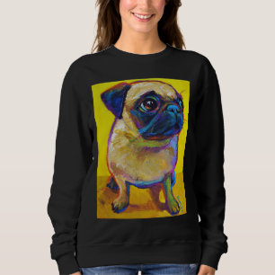 Schattig Pug Puppy op geel Classic T-Shirt 250