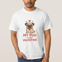 Schattig Pug Valentijnsdagontwerp – Mijn Pug Is Mi