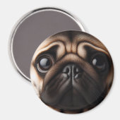 Schattig Pugsgezicht Pugs Magneet (Voorkant / Achterkant)