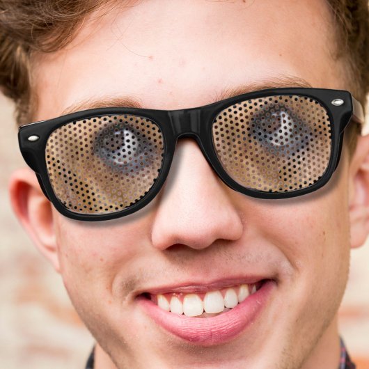 schattig puppy hond gouden retriever ogen retro zonnebril