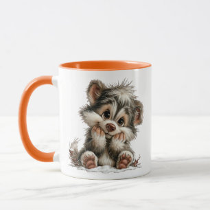Schattig puppy mok