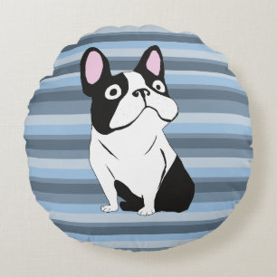 Schattig puppy rond kussen