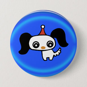 schattig puppy ronde button 7,6 cm