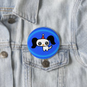 schattig puppy ronde button 7,6 cm (In situ)