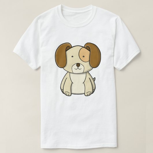 Schattig puppy t-shirt (Design voorkant)