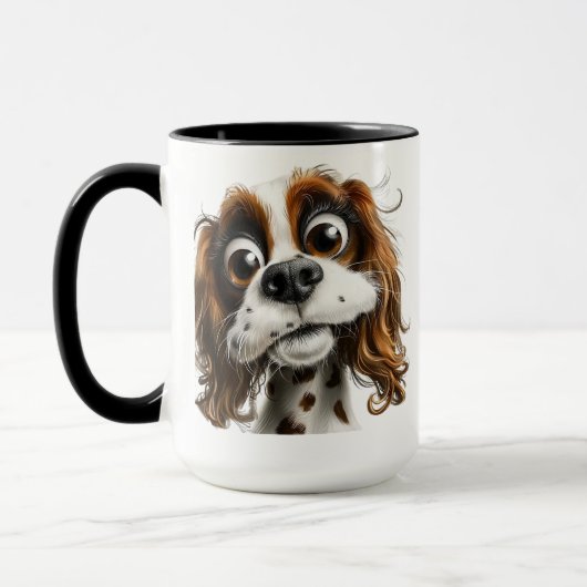 Schattig puppygezicht mok (Links)
