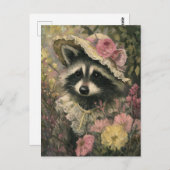 Schattig Raccoon Briefkaart (Voorkant / Achterkant)