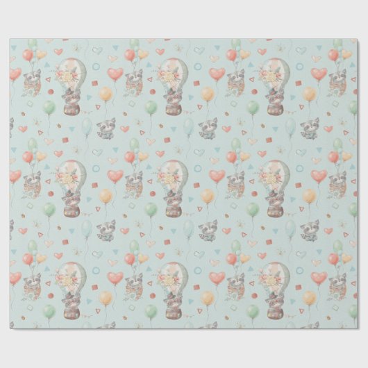 Schattig racewisselpapier cadeaupapier (Vlak)