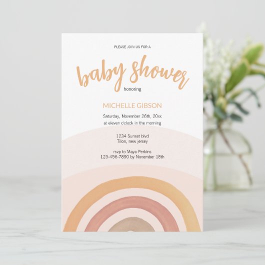 Schattig Rainbow Geslacht Neutrale Waterverf Kaart (Staand voorkant)