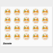 Schattig Ramadan Mubarak  Ronde Sticker (Vel)