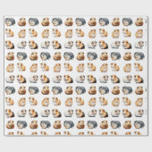 Schattig Realistisch Aquarel Cavia Cadeaupapier (Vlak)