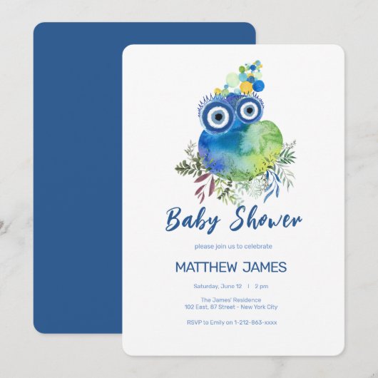 Schattig Red de Planeet Kleine Jongen  Kaart (Voorkant / Achterkant)