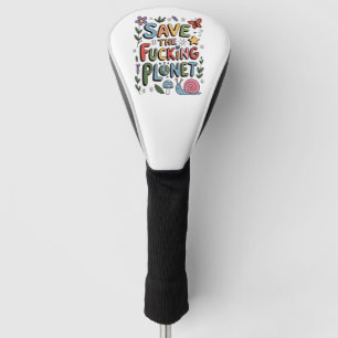 Schattig Red de Planeet Milieu Ecoactivist  Golfheadcover