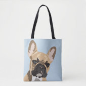 Schattig reebruin Frans Bulldog | Frenchie Tote Bag (Voorkant)