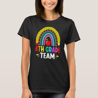Schattig Regenboog 8e Klas Team Terug naar School T-shirt