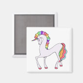 Schattig Regenboog Eenhoorn Magneet (Voorkant / Achterkant)