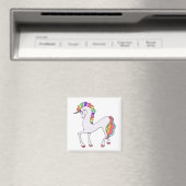 Schattig Regenboog Eenhoorn Magneet (Insitu (Vaatwasser))