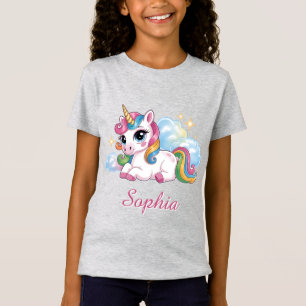 Schattig Regenboog Eenhoorn T-shirt