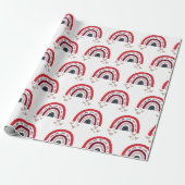 Schattig regenboog valentijnsdag Inpakpapier (Uitgerold)