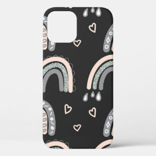 Schattig regenboognaadloos patroon in trendy Scand Case-Mate iPhone Case