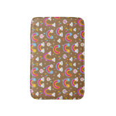 schattig regenboogpatroon badmat (Voorkant Verticaal)