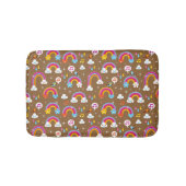 schattig regenboogpatroon badmat (Voorkant)