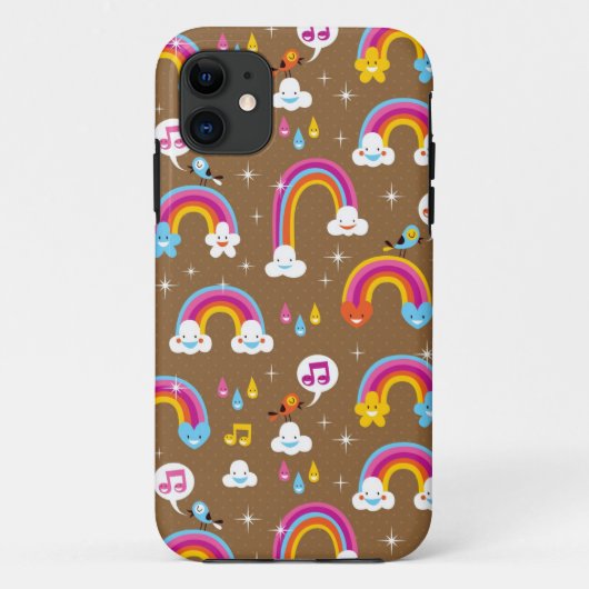 schattig regenboogpatroon Case-Mate iPhone case (Achterkant)