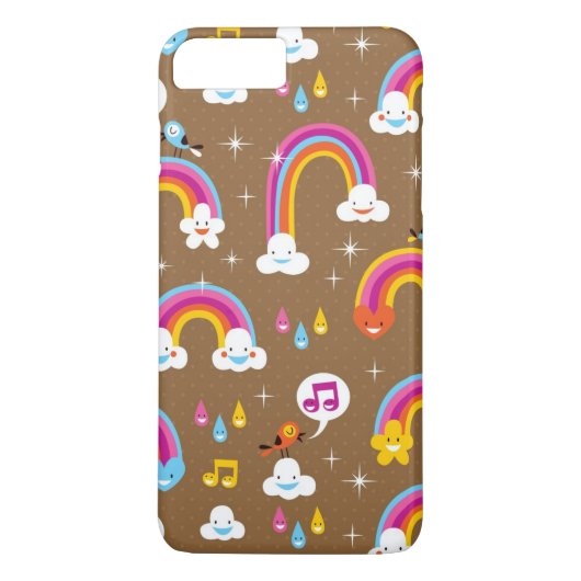 schattig regenboogpatroon Case-Mate iPhone case (Achterkant)
