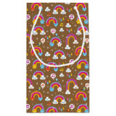 schattig regenboogpatroon klein cadeauzakje (Achterkant)