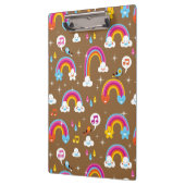 schattig regenboogpatroon klembord (Links)