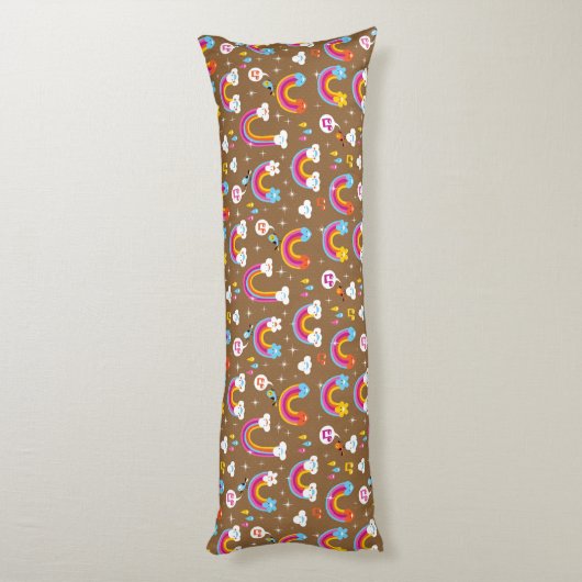 schattig regenboogpatroon lichaamskussen (Achterkant (Verticaal))