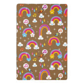 schattig regenboogpatroon mini klembord (Achterkant)