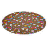 schattig regenboogpatroon snijplank (Hoek)